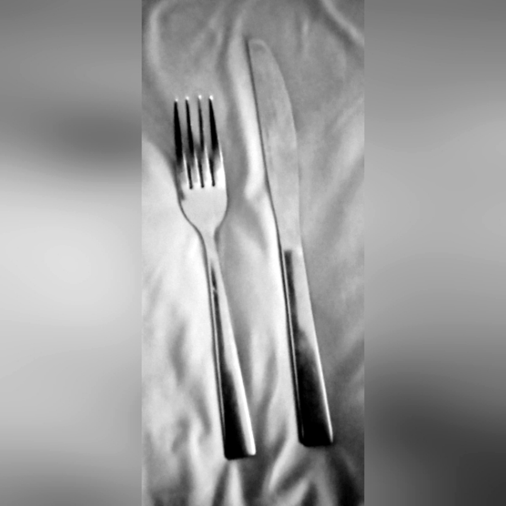 Stainless Steel Set of Dinner Fork & Steak Knife - Picture 2 of 7